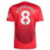 Maglia ufficiale Manchester United B. Fernandes 8 Casa 2024-25 per Bambino